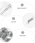 200 Piece Compression And Extension Spring Kit Assorted Steel Springs Heavy Duty Resistant Set Perfect For DIY Repairs Home Fixers Versatile Projects With Storage Case Built Tough! silver spring steel set with assorted springs and slotting design