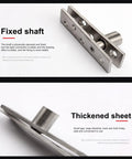 Heavy Duty 2 Pack Offset Pivot Hinges Delivers Slick 360 Degree Swing Motion For Revolving Doors showing fixed shaft and thickened sheet details.