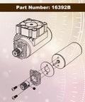 Diagram of 1 16 Scale RC Car Spur Gear 16401Y With Pinion 16392B Beefed Up Powder Metallurgy assembly