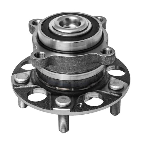 Close-up of Plug And Play Wheel Hub And Bearing Assembly Pair For Acura TSX And Honda Accord 5 Lug Left Or Right, OEM Grade Replacement