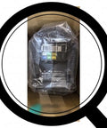 New 3G3RX-A4550 Industrial Drive Controller Module For Automation Equipment And Control Systems, Rock-Solid Reliability, Pro-Grade Industrial Component For Factory Automation, PLC Compatible Card, Easy Install, Durable Performance And Uptime. Black drive controller module in plastic wrap inside a box.