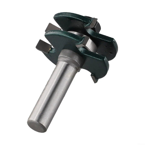Awesome Woodworking Router Bit Set for Tongue Groove Joint Assembly with 12mm Shank And Microcrystalline Carbide Tips, close-up view.