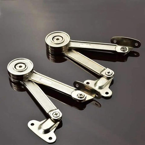 2 Pack Lift Up Cabinet Struts for Doors and Cupboards, Hydraulic Lid Stay Hinges, Durable Steel, Oil Resistant Finish, Easy Install