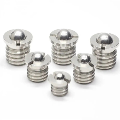 Heavy Duty 304 Stainless Steel Flanged Spring Ball Plunger With Smooth Quick Release Action And Knuckle Saving Grip For Rugged Job Site Tasks And Pro Grade Hand Tool Upgrades That Truly Deliver - various sizes shown