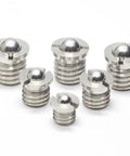 Premium 304 Stainless Steel Flanged Spring Ball Plunger With Press In Bead Wave Handle Groove M5 To M16 Sizes for secure mounting options.
