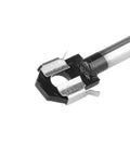 Close-up of the connector on Front Hood Lift Supports For 1982 1992 Camaro And 1982 1992 Firebird With Steel Hood Beefed Up Heavy Duty Hood Struts Replacement Easy Install Extended Length 12.87 In Compressed Length 7.99 In.