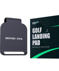Magnetic Metal Landing Pads For Golf Bags next to packaging, showcasing rugged design for rangefinders and accessories storage.