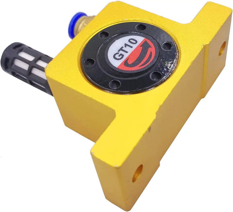 Five Pack 1/8 Inch Pneumatic Air Turbine Vibrators, high speed aluminum body with component detail, GT10 model
