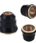 Six Piece IPT65 Retaining Cap Kit For Titanium 65A Plasma Torch With Pro Grade Swirl Ring, Copper, Rubber, Stainless Steel