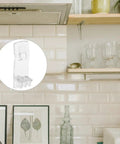 50 Pack White Plastic Shelf Support Pegs For Cabinets And Living Room Shelves with a modern clean look in a kitchen setup.