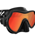 SeeSharp HD Underwater Mask With Black Silicone, Ultra Clear Snorkel Gear That Dials Down Distortion And Glare, UV Filter for Bright Ocean Views