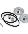 Two Piece GT2 Timing Pulley Set With 20 Tooth And 80 Tooth Aluminum 12mm Bore Synchronous Drive Pulleys And 250mm Belt