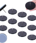 Heavy Duty Furniture Glides 80 Pack Smooth Cruise Leg Pads displayed with tapered nail feet for easy installation.