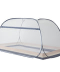 Pop Up Mosquito Tent With Instant Fold Frame for no hassle setup, sealed netting bottom, ultra portable travel bag, indoor outdoor use.