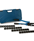 Hydraulic Cable Lug Crimper TH0005 V2.0 11 Ton Crimp Tool Kit with 32 die sets and carrying case for 10 AWG to 600 MCM wires.