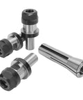 Heavy Duty Collet Chuck Set With 3/4 In Spring Collet And Sturdy Alloy Steel Build featuring polished alloy components for milling machines.