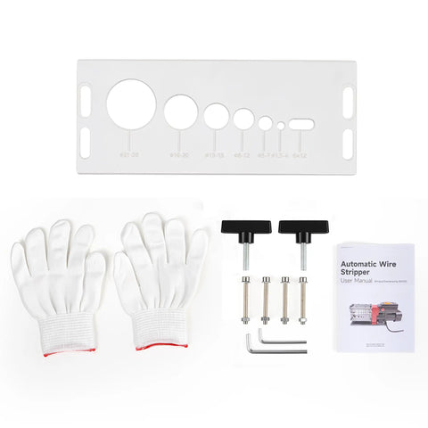 Electric Wire Stripper Machine No-Fuss 7 Channel And 7 Blades For 0.06-1.1 In Wires, 60W Motor accessories kit