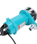 Top Shelf Stainless Steel Submersible Sump Pump For Basement Drainage Featuring Quiet 115V Motor And Portable Heavy Duty Design side view with electric cord.