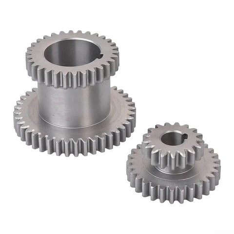 Smooth As Butter Heavy Duty High Low Gear Kit For Mini Lathes 7X12 And 7X14 Machines with precision hardened steel teeth.