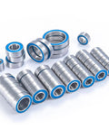 Heavy Duty RC Bearing Kit For Traxxas Trx6 1/10 Crawler Front Rear Axle Swap, 55 pc deep groove steel ball bearings.