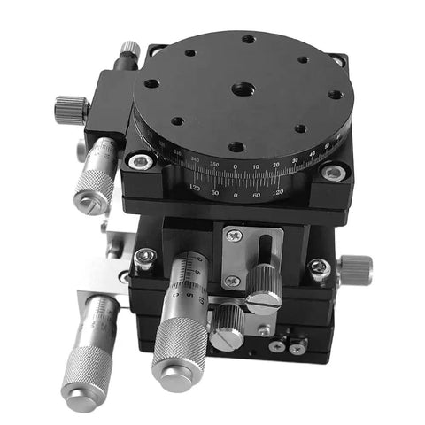 LT60-LM Four Axis Manual Linear Positioning Stage With XYZR Precision Built For Real World Accuracy Handles 29.4N Load