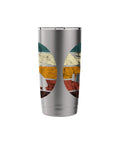 Retro Gyrocopter Aviation Insulated Stainless Steel Tumbler with Vintage Gyrocopter Graphic
