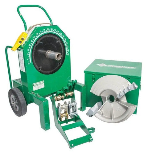 Greenlee 555C Electric EMT Bender With The 23803 Shoe Group For Efficiently Bending One Half To Two Inch Conduit And Pipe.