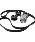 Beat That Noisy Engine Sound With This Heavy Duty Timing Belt Tensioner Pulley Complete Kit Designed For 2006 To 2015 Kia And Hyundai Models With 2.0L And 2.4L Engines Including V Ribbed Idler Roller Aid For Optimal Fit Like New Again timing belt kit with tensioner pulleys and belt
