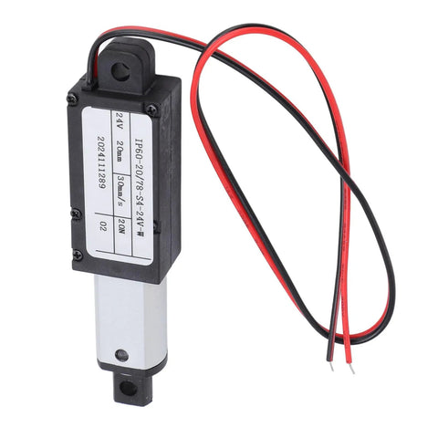Mini Electric Linear Motion Actuator Packing 20N Thrust And 30 Mm Per Sec Speed showing electric actuator with wires for sofa upgrades.