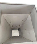 Inside view of the Automatic Stainless Steel Powder Filling Machine fits coffee beans tea seeds nuts and rice.