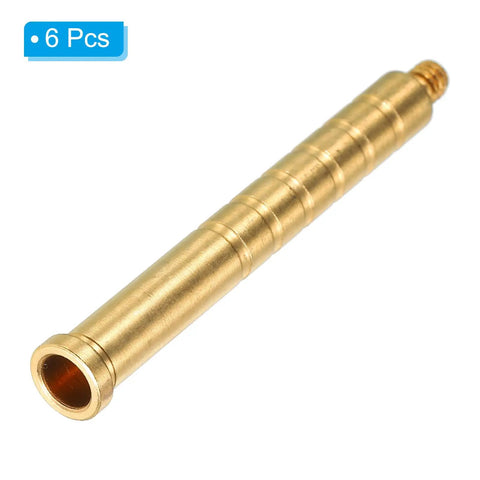 150 Grain Brass Archery Arrow Inserts 0.244 Inch Diameter 6 Pack Weight Bolts For Field Points And Shafts