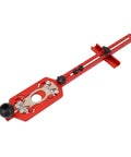 Heavy Duty Router Milling Bracket With Dual Scale Circle Cutting Jig For Woodworking All In One Cabinet Hardware Fixture Rock Solid Multi Function Routing Tool Easy Fit With Most Trim And Plunge Routers. Red aluminum router milling bracket with dual scale for woodworking