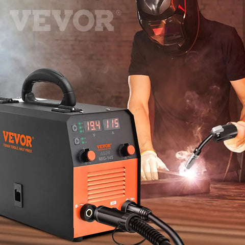 145 Amp Do-It-All 3-In-1 Welder Flux Core MIG, Lift TIG, and Stick Welder with IGBT Inverter in use