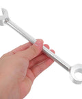 Adjustable Hinge Gap Tool Heavy Duty Wrench For Precision Door Hinge Alignment And Repair Fits Fireproof Doors And Multiple Hinge Types Portable DIY Friendly Tool For Home And Commercial Use held in hand