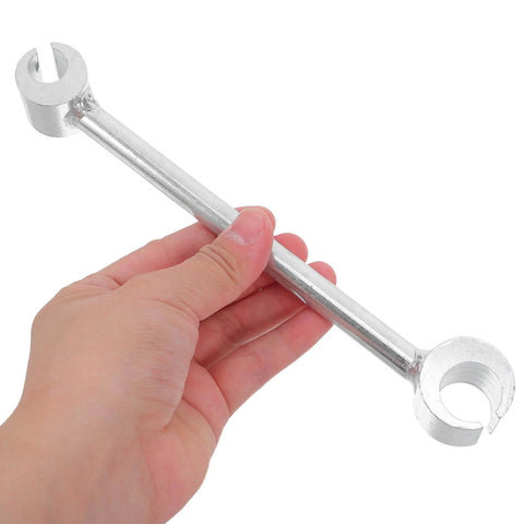 Adjustable Hinge Gap Tool Heavy Duty Wrench For Precision Door Hinge Alignment And Repair Fits Fireproof Doors And Multiple Hinge Types Portable DIY Friendly Tool For Home And Commercial Use held in hand