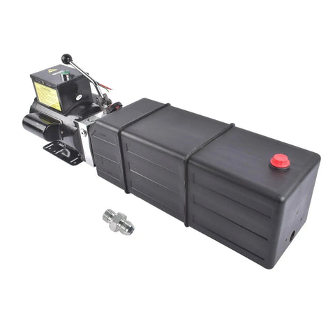 3.7 Gallon Hydraulic Power Unit With 220V 3HP 2950 PSI Single Acting Pump For 2 Post And 4 Post Car Lifts And Dump Trailers