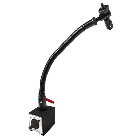 Indicator Holder With Magnetic Base Stand Aluminum Strut And Steel Flexible Arm For Dial And Test Indicators Pro Grade Heavy Duty