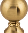 Serene 1 Inch Round Cabinet Knob In Honey Bronze, durable metal hardware with smooth finish shown front view.