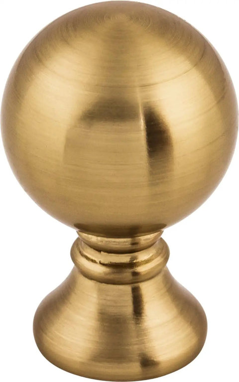 Serene 1 Inch Round Cabinet Knob In Honey Bronze, durable metal hardware with smooth finish shown front view.