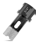 ZKH Diamond Core Drill Bit, 3/4 in (19 mm), vacuum-brazed tile bit with 5/8-11 thread