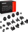 Must Haves Front Disc Brake Hardware Kit For Toyota RAV4 Corolla Prius Matrix Yaris I'm Getting My Car Fixed With This Solid Set Ready To Roll In Style And Stop Like A Champ. 8-piece steel set with dust boots, springs, and clips