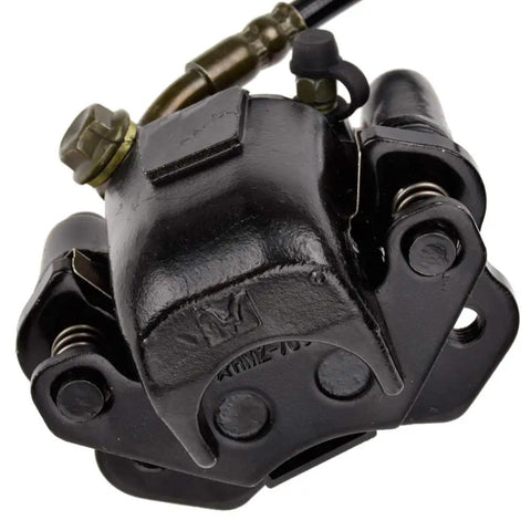 Beefy Rear Disc Brake Master Cylinder Caliper Assembly for Tao Tao Coolster and 50cc to 125cc Chinese ATVs close-up view