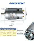 Motorized 4-Jaw 50mm Self-Centering Lathe Chuck Spindle Assembly For CNC Lathes And Woodworking, motor dimensions