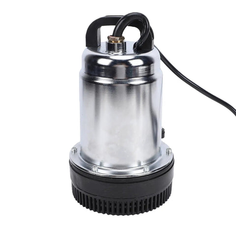 Cordless Submersible Water Transfer Pump 1003 GPH High Flow Power Zero Cord Nonsense for draining with metallic finish.