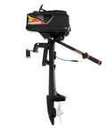 Beast 3.6HP 2 Stroke Outboard Motor With Water And Air Cooling For Inflatable Boats, 55cc Engine, side view of motor body
