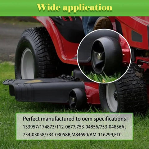 Heavy Duty Deck Rollers With Solid Shoulder Bolts And Lock Nuts For Zero Turn Mowers And Riding Tractors Ultra Smooth gliding wheel kit in use on mower.