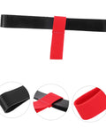 Red Scuba Tank Holder Strap Oxygen Cylinder Carrier For Diving And Snorkeling, side mount detail and adjustable feature