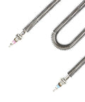 Heavy Duty Electric Tubular Finned Heater 220V Oven Heating Element Kicks Serious Heat Fast with stainless steel design.