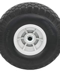 10 Inch Flat Free Tire And Wheel Assembly For Dolly Hand Trucks And Carts, Built Tough, Heavy Duty Replacement with Five Eighth Inch Axle Bore