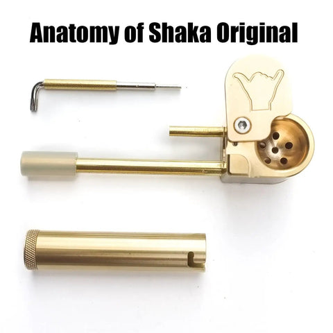 Brass Portable All In One Tool With Poker And Storage Tube CNC Machined Precision Multitool For DIYers Made In Hawaii